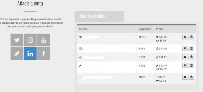 Añadir redes sociales a socialpubli