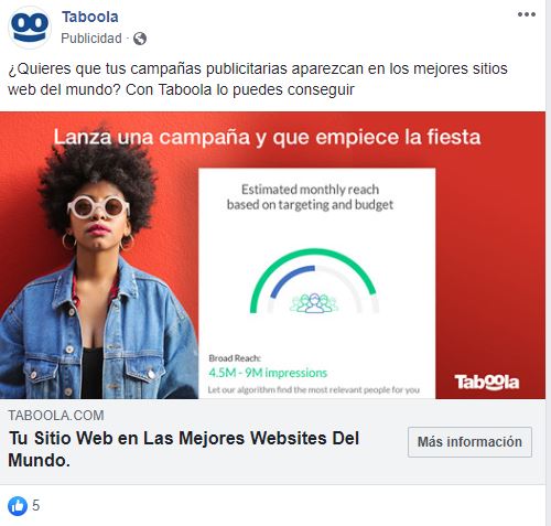 Anuncio de facebook ads